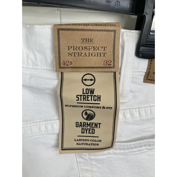 Polo Ralph Lauren The Prospect Straight‎ White Jeans 42x32 FLAW - Picture 5 of 6